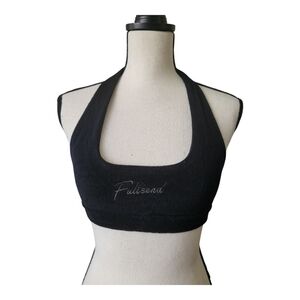 Full Send Halter Terry‎ Cloth Sports Bra New Size M